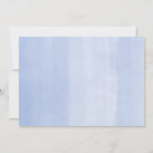 Jongen baby shower, olifantenblauw waterverf kaart (Achterkant)