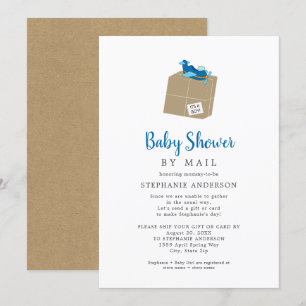 Jongen Baby shower per post Kaart