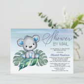 Jongen Baby shower per post Kaart (Staand voorkant)