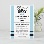 Jongen! Baby shower Uitnodiging (Staand voorkant)