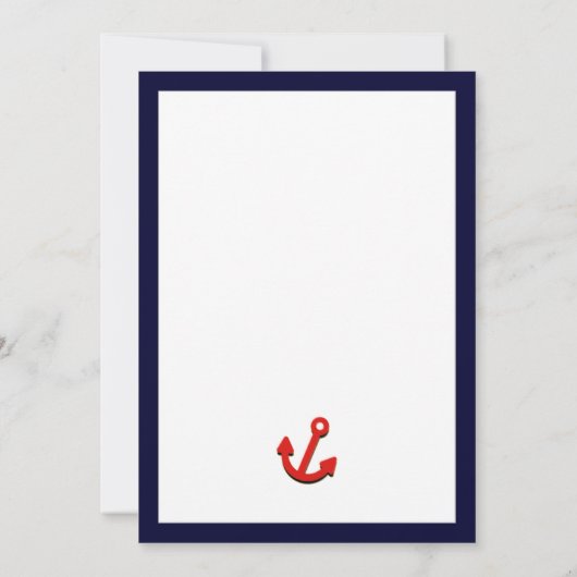 Jongen baby Shower-uitnodigingen Kaart (Achterkant)