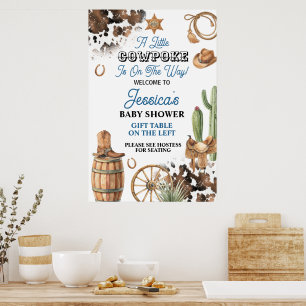 Jongen Babyfeest Oud-West Thema Poster