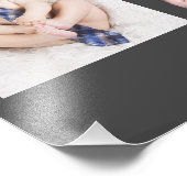 Jongen baby's eerste jaar Foto Collage Keepomwille Afdruk (Hoek)