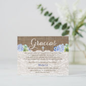 Jongen Baptism Bautismo Hartelijk dank, Spaans Uitnodiging Briefkaart (Staand voorkant)