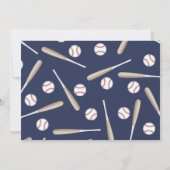 Jongen Baseball 4e verjaardag Uitnodiging (Achterkant)