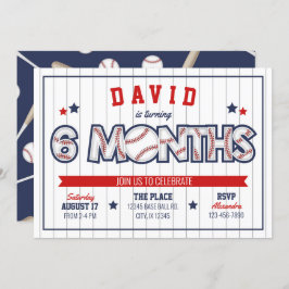 Jongen Baseball Uitnodiging 1/2