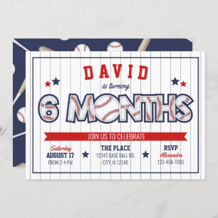 Jongen Baseball Uitnodiging 1/2