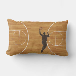 Jongen Basketball Court Lumbar Sierkussen Kussen