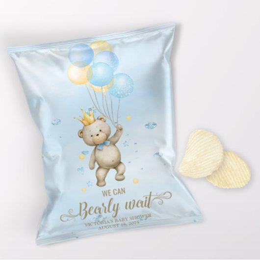 Jongen Beer Baby shower Chip Bag Wrapper Flyer