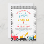 Jongen Birthday Party Kaart (Voorkant)