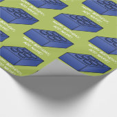 Jongen Birthday Party - Pop Art Brick Pattern Cadeaupapier (Hoek)