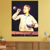 Jongen blaasjes, schilderij van Edouard Manet Canvas Afdruk (Insitu (Woonkamer))