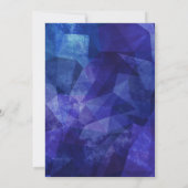 Jongen Blauw Wit 15e Verjaardag Kaart (Achterkant)