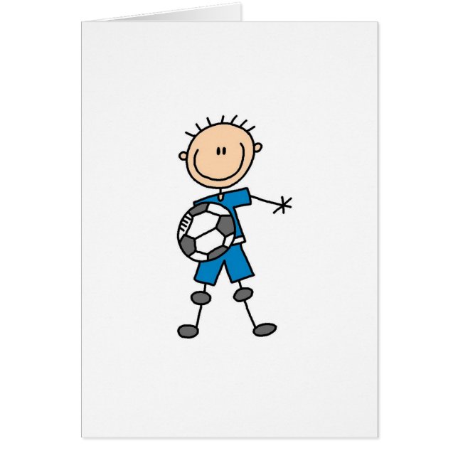 Jongen Blue Uniform Soccer (Voorkant)