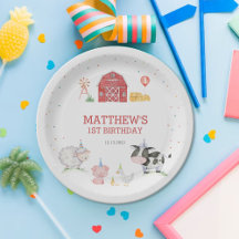 Jongen Boerderij Dieren Rode Verjaardag