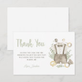 Jongen Boho Baby shower Dank je wel Kaart (Voorkant / Achterkant)