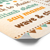 Jongen Bos Verjaardag Geboorte Statistieken 1e Ver Poster (Hoek)