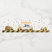 Jongen Bouwpartij Waterfles Etiketten (Enkel label)