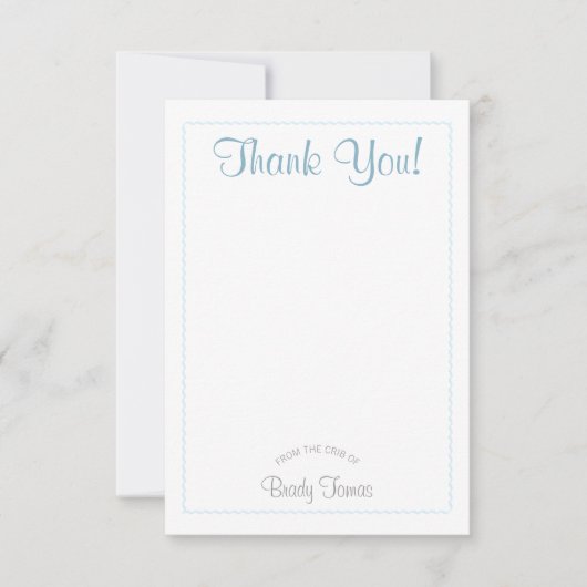 Jongen Bubbles Baby shower Dank je wel Bedankkaart (Voorkant)