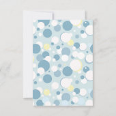 Jongen Bubbles Baby shower Dank je wel Bedankkaart (Achterkant)