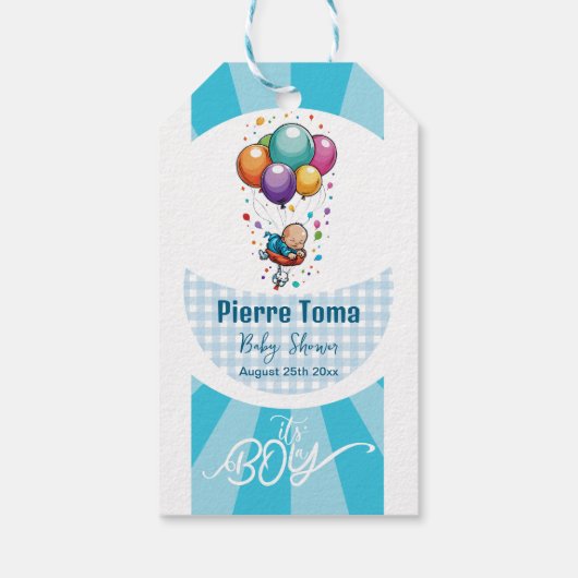 jongen cadeaulabel (Achterkant)