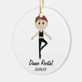 Jongen Dancer: Dance Overweging Herdenkingsornamen Keramisch Ornament (Links)