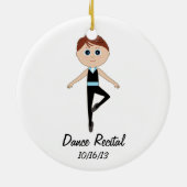 Jongen Dancer: Dance Overweging Herdenkingsornamen Keramisch Ornament (Achterkant)