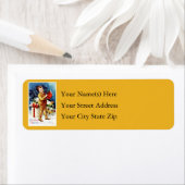 jongen die Cadeaus levert Etiket (Insitu)