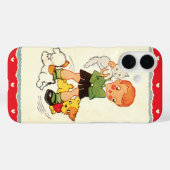  jongen die een kitten redt van race-Puppies Case-Mate iPhone Case (Achterkant (horizontaal))