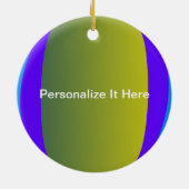 Jongen die een vis vangen keramisch ornament (Achterkant)