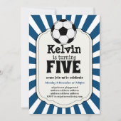 jongen die FIVE Voetbal nodigt uit Kaart (Voorkant)