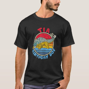 Jongen die op zaterdag ik Tia I Ankylosaurus I Fam T-shirt