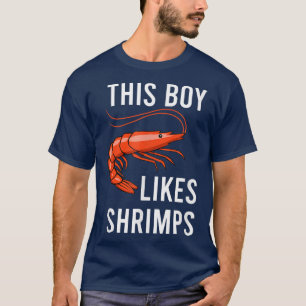 Jongen die op zeevoedsel Ironic Gezegde Eating Shr T-shirt