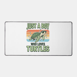 Jongen Die Van Schildpadden Houdt Vintage Gravure  Bureaumat