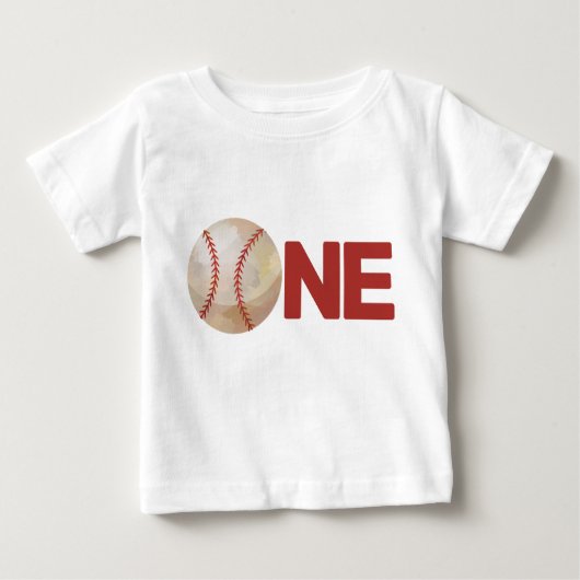 Jongen Eerste Verjaardag Baseball ONE (Voorkant)