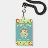 Jongen egel-studentenkloef badge (Voorzijde met lanyard)