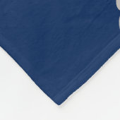 Jongen Elephant Navy Blue Fleece Deken (Hoek)