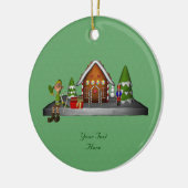 Jongen Elf Gingerbrood House Holiday Ornament (Links)