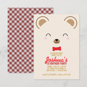 jongen ELKE AGENTSCHEME TIJD BEAR PICNIC verjaarda Kaart