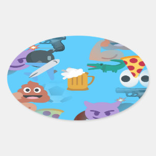 jongen emoji ovale sticker