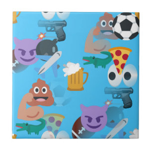 jongen emoji tegeltje