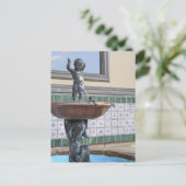 Jongen en Bevikker van Raffaello Romanelli Briefkaart (Staand voorkant)