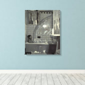 Jongen en de Bubble 1990 Canvas Afdruk (Insitu (Houten vloer))