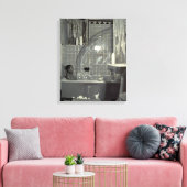 Jongen en de Bubble 1990 Canvas Afdruk (Insitu (Woonkamer))