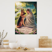 Jongen en Honden Zomerdag Poster (Keuken)