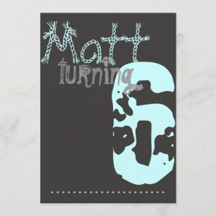 Jongen en meisjes Gymnastics Birthday Invitation Kaart