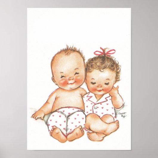  jongen en meisjes poster (Voorkant)