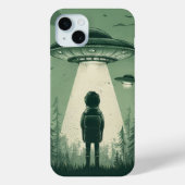 Jongen en UFO Case-Mate iPhone Case (Achterkant)