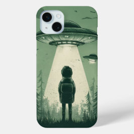 Jongen en UFO iPhone 15 Mini Hoesje