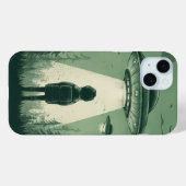 Jongen en UFO Case-Mate iPhone Case (Achterkant (horizontaal))